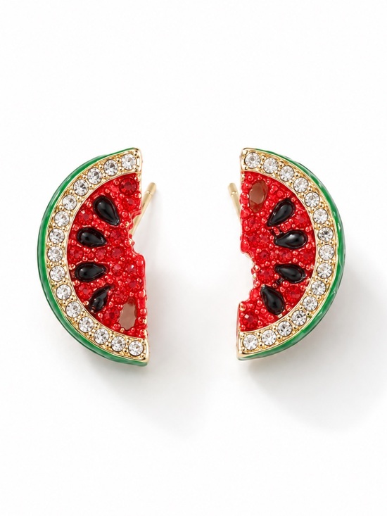 Anthropologie Jewelry - New! Preppy Colorful Watermelon Slice Fruit Post Earrings NWOT